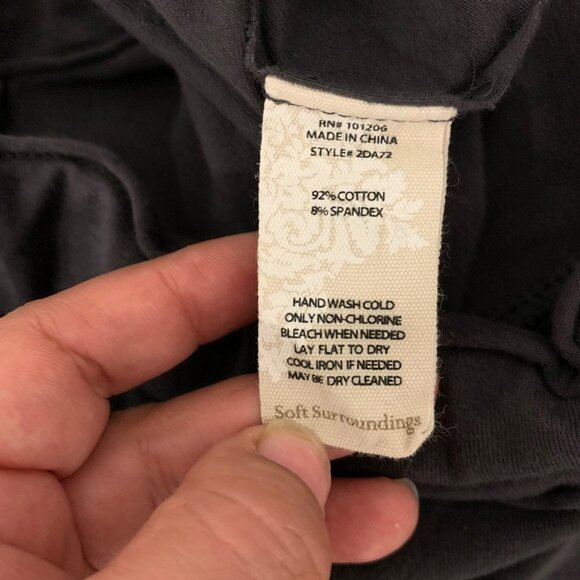 Soft Surrounding Black Carbon Playa Grande Pants M - Picture 8 of 13